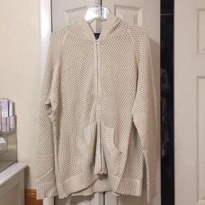 Denim & Co. Knit Sweater Jacket with Zipper